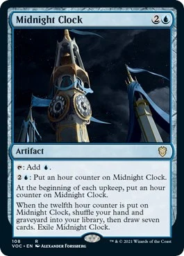 Midnight Clock 108 LP Normal Commander: Innistrad: Crimson Vow MTG EN - Image 1 of 1