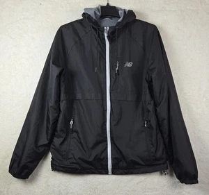 Chaqueta de Correr New Balance Para Hombres Cremallera Completa Ligera Forrada de Malla Negra Mediana - Imagen 1 de 16