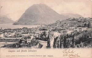 32-153) CARTOLINA LUGANO MONTE SALVATORE VIAGGIATA ( SCUOLA MILITARE MODENA ? ) - Picture 1 of 2