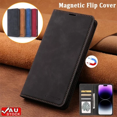 For iPhone 17 16 15 14 13 12 11 Pro Max XR 8 Plus Leather Wallet Flip Case Cover - image 1 of 4