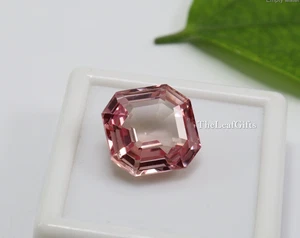 Natural Padparadscha Sapphire 16.25 ct Radiant cut Loose Gems - Picture 1 of 10