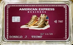 Donald Trump MAGA Gold Sneaker American Express - 1oz .999 Feinsilberbarren - Bild 1 von 4