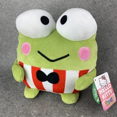 Hello Kitty Sanrio friend Kerropi Squashy Podgies soft plush toy Frog New Tags - Image 1 of 4
