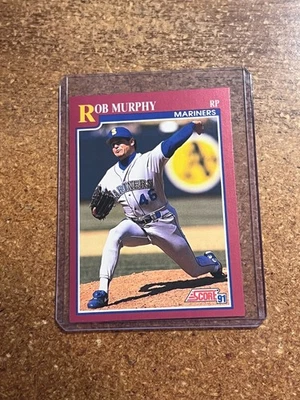 1991 Score Baseball Rookie & Traded # 33T Rob Murphy - Image 1 of 2
