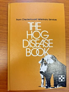 Hog Disease Book (1972) Checkerboard Veterinary Services Ralston Purina HC NICE! - Foto 1 di 11