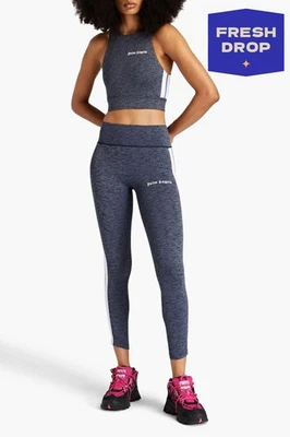 PVP €346 PALM ANGELS Leggings de Pista Talla S Elásticos Logo Rayas Laterales Hechos en Italia Foto 1 de 4