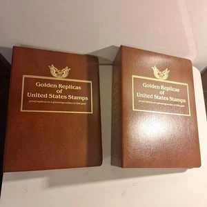 Golden Replicas Of United States Stamps 22 Karat Gold Coated Proof Replicas - Picture 1 of 24