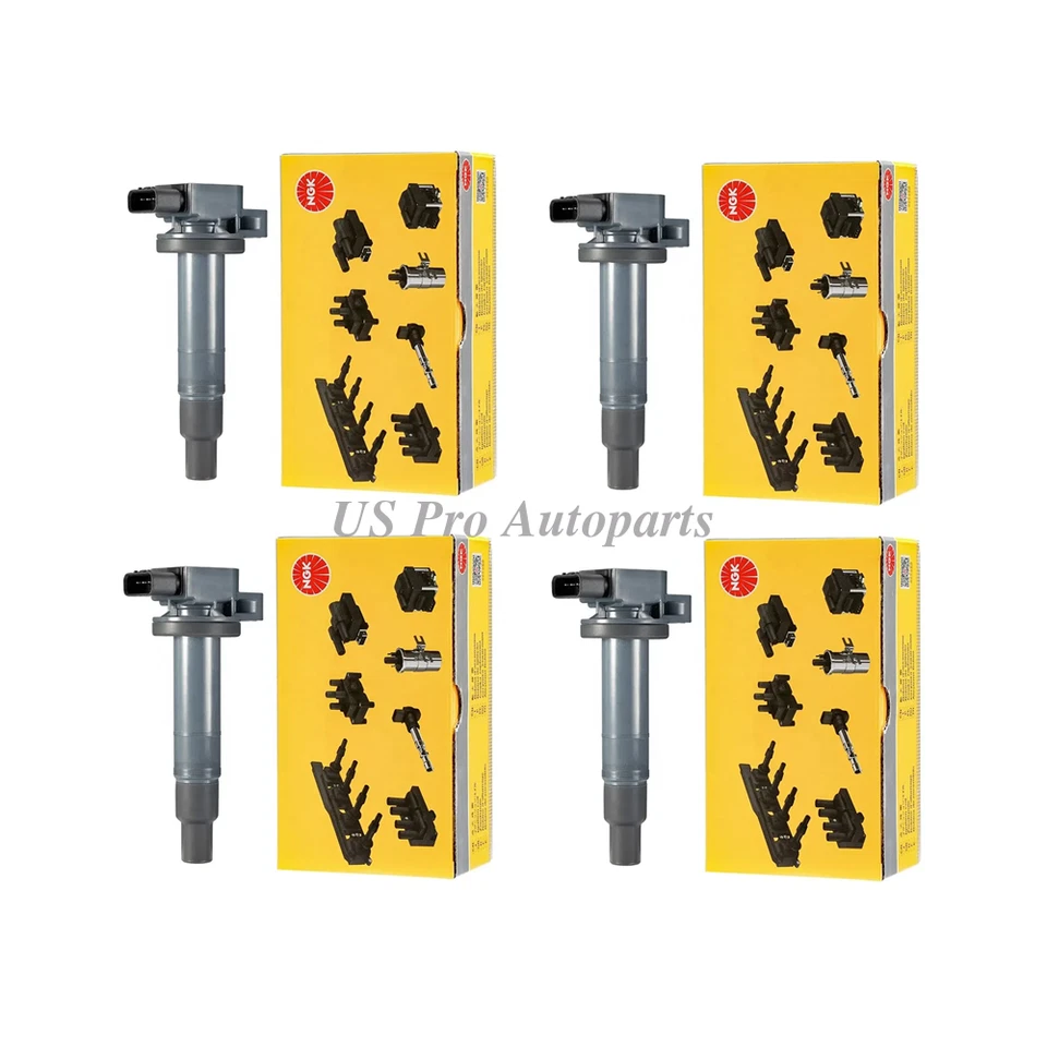 适用于丰田 Scion xA xB Prius 2000 - 2016 9091902265 4 件原始设备制造商 NGK 点火线圈 — 第 1/4 张图片