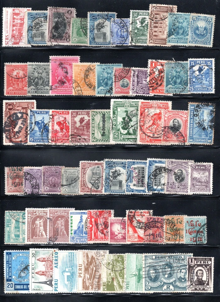 PERÚ, EXCELENTE LOTE DE SELLOS (AGOS- 351) Foto 1 de 1
