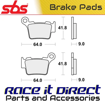 Pastillas de freno traseras todoterreno SBS para KTM 150 EXC TPI 2020-2024 Foto 1 de 4