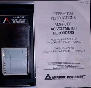 AMPROBE Model PAV-3X Vari-Speed AC Recorder Tested Working USED - Picture 1 of 13