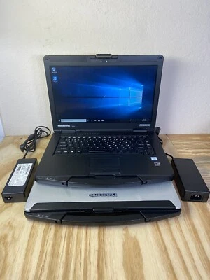 2 Panasonic ToughBook CF-54 Intel i5-6300U @ 2.40GHz 16GB RAM 512GB SSD Wnd10 - Image 1 of 4