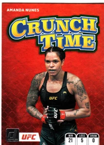 2022 Donruss UFC Green Flood Crunch Time #5 Amanda Nunes Ssp Prizm Holo - Bild 1 von 1