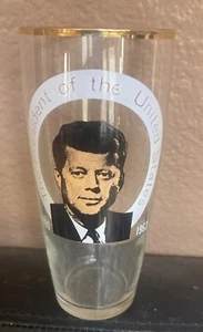 Vintage JFK The President of the United States 10oz Glass 1960-63 ExtremelyRare! - Picture 1 of 2
