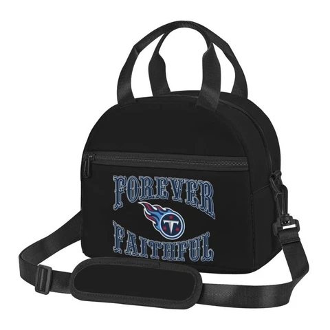 Forever Faithful Tennessee Titans Insulated Lunch Bag Hot Cold Picnic Bag Cover