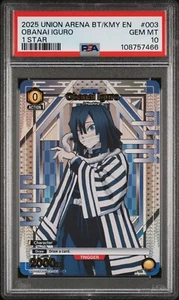 Union Arena TCG Obanai Iguro 1 Star Alt Art Holo PSA 10 GEM MINT CCG - Picture 1 of 5