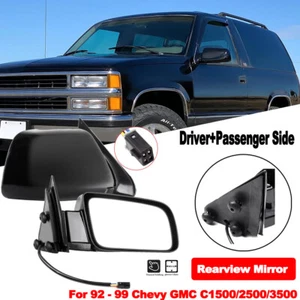 For Cadillac Chevrolet GMC Pair Left & Right Power Side View Exterior Mirrors - Picture 1 of 7