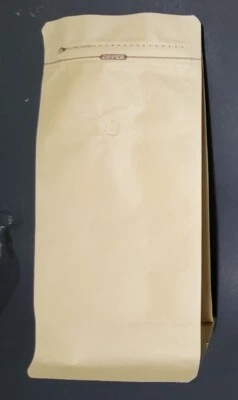 50 bolsas de café Kraft marrón resellables bolsa cremallera lateral válvula de desgasificación 32 oz Foto 1 de 4
