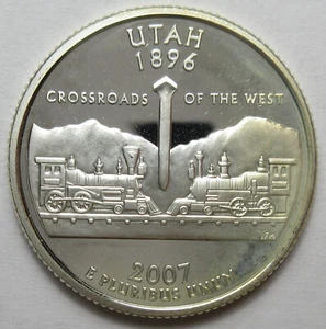 2007-S Utah Silver Proof Quarter (#1028e) - Picture 1 of 2