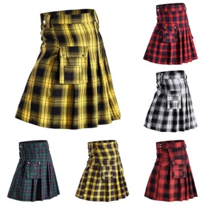 Women Skirt Pleated Skirt Slight Stretch Spring Winter 1x Casual Kilts - Bild 1 von 25