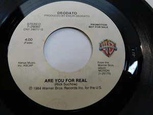 Deodato – Are You For Real 1984 7" Single PROMO 7-29060 - Picture 1 of 4
