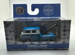 2024 M2 Machines 1960 VW DOUBLE CAB TRUCK PAN AM WRECKER π₯ Blue R-86. T21 - Picture 1 of 6