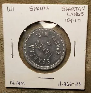 Carriles Sparta, Wisconsin, Spartan buenos para 10c en comercio. Aluminio, 26 mm - Imagen 1 de 2