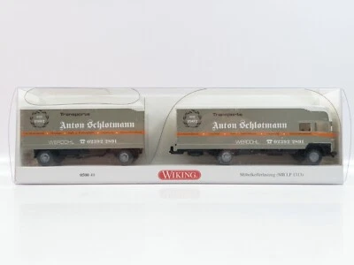 1:87 Wiking 050049 Möbelkofferlastzug MB LP 1313 Anton Schlotmann W3  - Bild 1 von 3