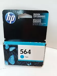 HP 564 Cyan Ink Cartridge CB318WN Genuine New Exp 1/2019 - Picture 1 of 3