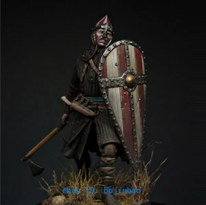 1/24 75mm Ancient Warrior Resin Figure Model Kits Unpainted Unassembled Statue - Picture 1 of 2