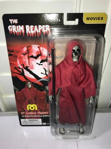 Mego THE GRIM REAPER RED 8" Action Figure MOC HORROR MONSTERS Cover