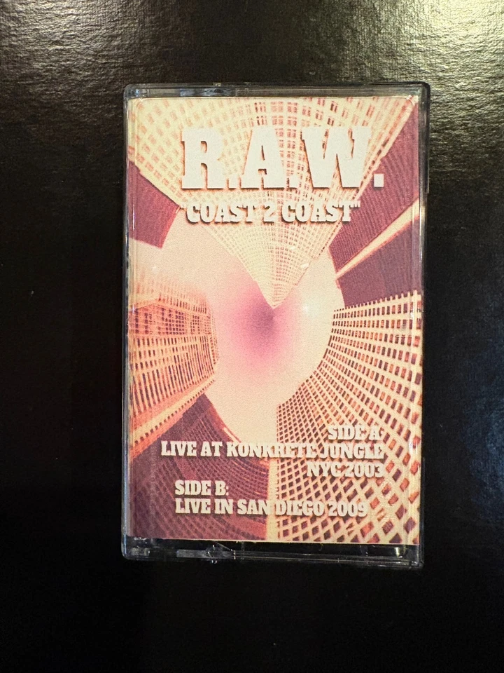 R.A.W. - Live At Konkrete Jungle 2003 КАССЕТА - DJ МИКСТЕЙП Барабан N Бас Raw - Изображение 1 из 1