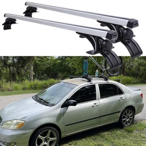 For Toyota Corolla 48" Car Roof Rack Cross Bar Luggage Bicycle Carrier Aluminum - Picture 1 of 12