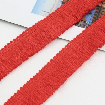 5M Fringed Trims Tassel Ribbon Edging for Sewing Curtain DIY Upholstery Decors - Image 1 of 4