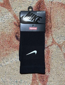 Calcetín Supreme Nike Spark Crew negro talla 8-9,5 nuevo - Imagen 1 de 2