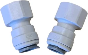 John Guest Buchse 1/2" BSP Buchse auf 12 mm Push Fit Wasseradapter 2er-Pack - Bild 1 von 1
