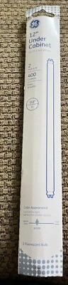 GE 12" UNDER CABINET F8T5 .6" DIAM FLUORESCENT 8W/400 Lumen Light Bulb Set Of 2 - Image 1 of 4