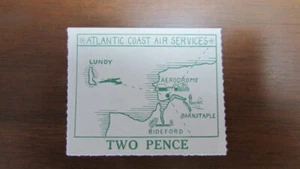 LUNDY ISLAND AITCHISON 13 FIELD 2 AIRMAIL MH - Picture 1 of 2