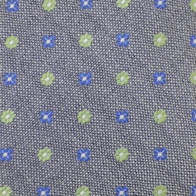 Corbata de seda tejida SAMUELSOHN para hombre gris azul verde Italia nueva sin etiquetas Foto 1 de 3