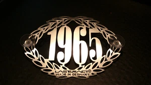 1965 Oldtimer D Baujahr Schild Edelstahl Käfer V2A Mercedes W113 Pagode 250 280  - Bild 1 von 7