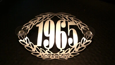 1965 Oldtimer D Baujahr Schild Edelstahl Käfer V2A Mercedes W113 Pagode 250 280  - Bild 1 von 4