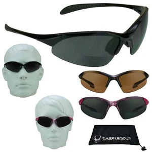 Dark Sport Bifocal Sun Reader Sunglasses Golf Cycling Glasses +1.5 2.0 2.5 3.0 - Picture 1 of 23