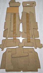NEW Sunvisor + Sill Rubber + Complete for Mercedes Benz SL R107 VELOUR Palomino - Picture 1 of 13