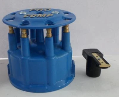 Tampa e rotor distribuidor de substituição de tarugo AZUL pronto para uso/pro PROCOMP SPEEDMA - Imagem 1 de 3