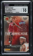 2009 Panini The Franchise Artist Proof 132/199 LeBron James #14 CGC 10 GEM MINT