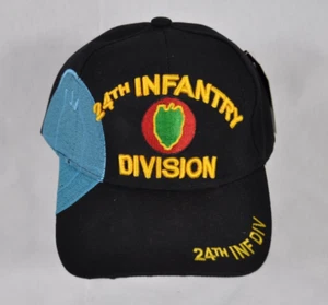Nuevo Ejército de EE. UU. 24ª DIVISIÓN DE INFANTERÍA TARO DIV INF PRIMERA EN LUCHAR GORRA SOMBRERO - Imagen 1 de 5