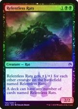 Relentless Rats FOIL Masters 25 PLD Black Common MAGIC MTG CARD ABUGames