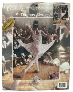 Candamar The Audition Embellished Cross Stitch Kit #51120 Ballet Dancer & Toys - Picture 1 of 4