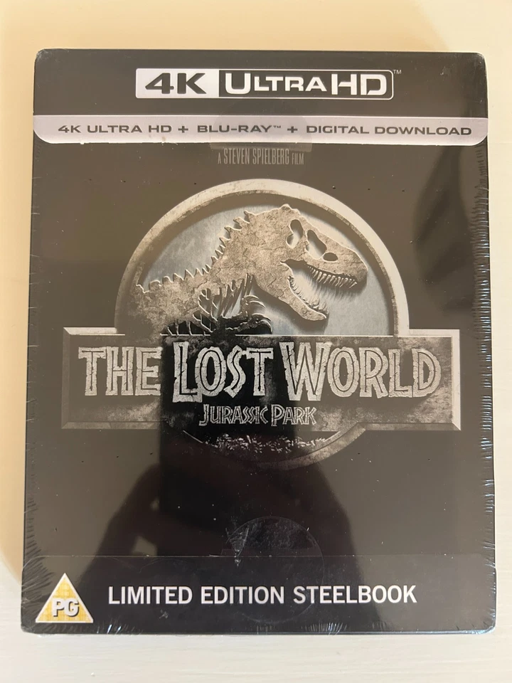 The Lost World Jurassic Park (1997) 4K UHD Steelbook - Rare - New & Sealed - Image 1 of 2