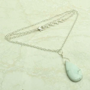 Howlite Gemstone Ethnic Handmade Necklace Jewelry 9 Gms AN 95532 - Picture 1 of 1